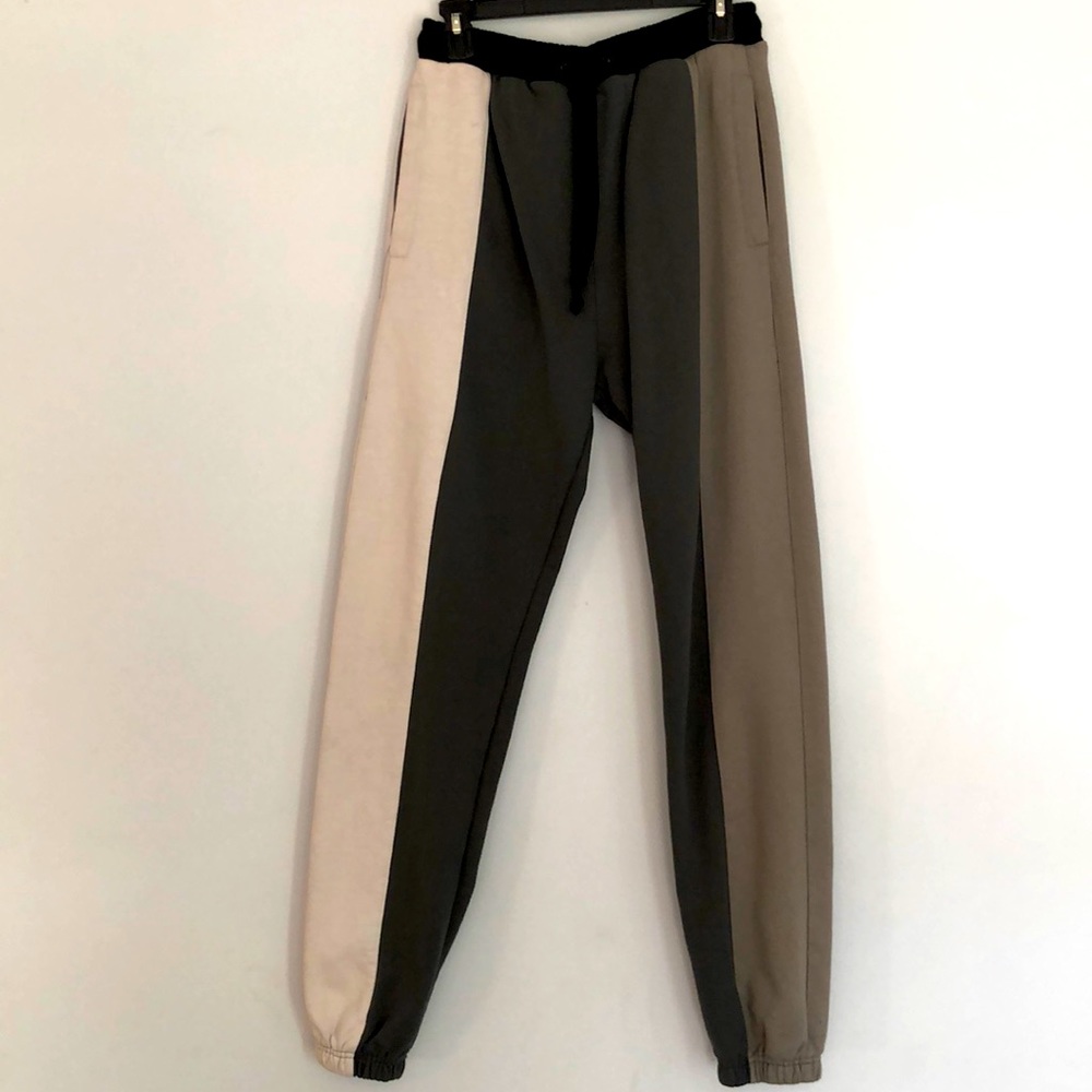 Teddy Fresh Gray Colorblock Sweatpants NWO Tags
